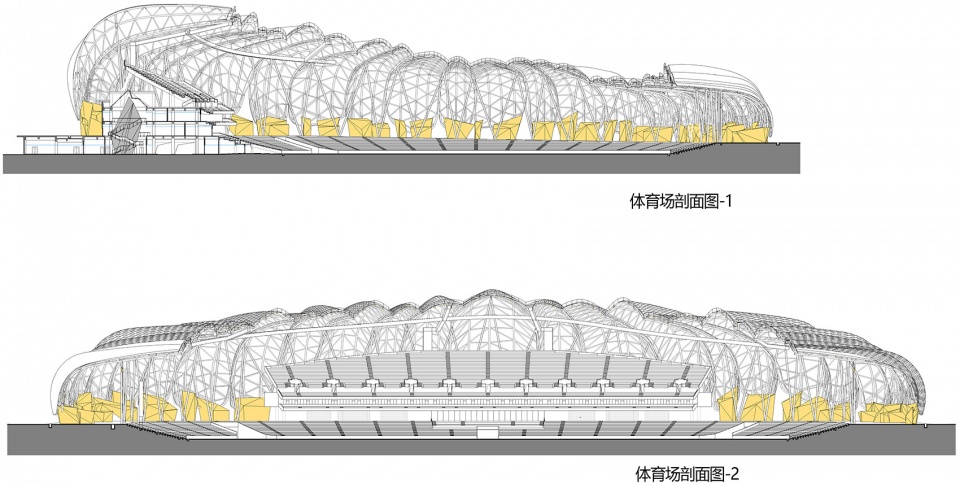 datong sports center china by populous ccdi