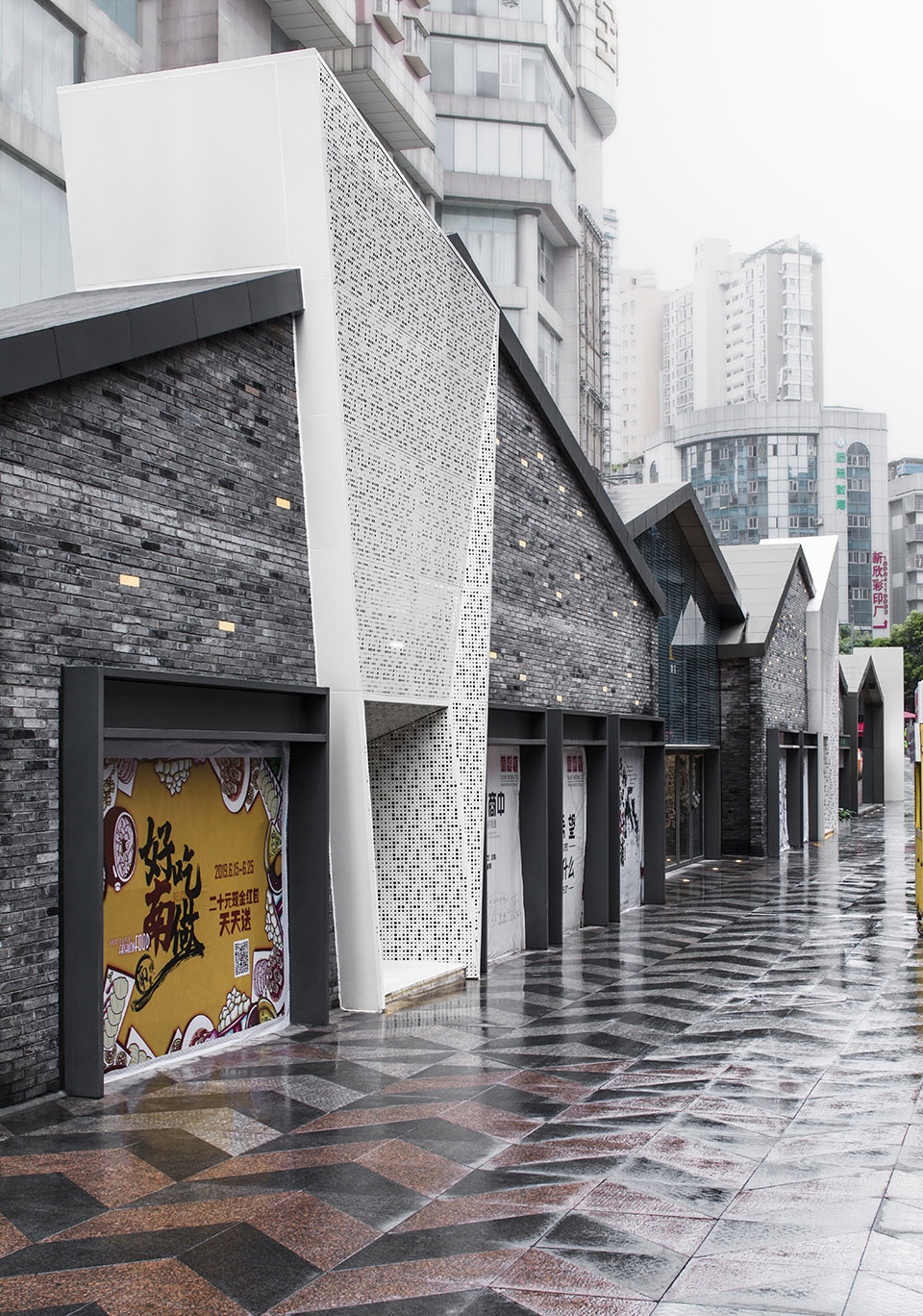 nanheng pedestrian street china by moon architects