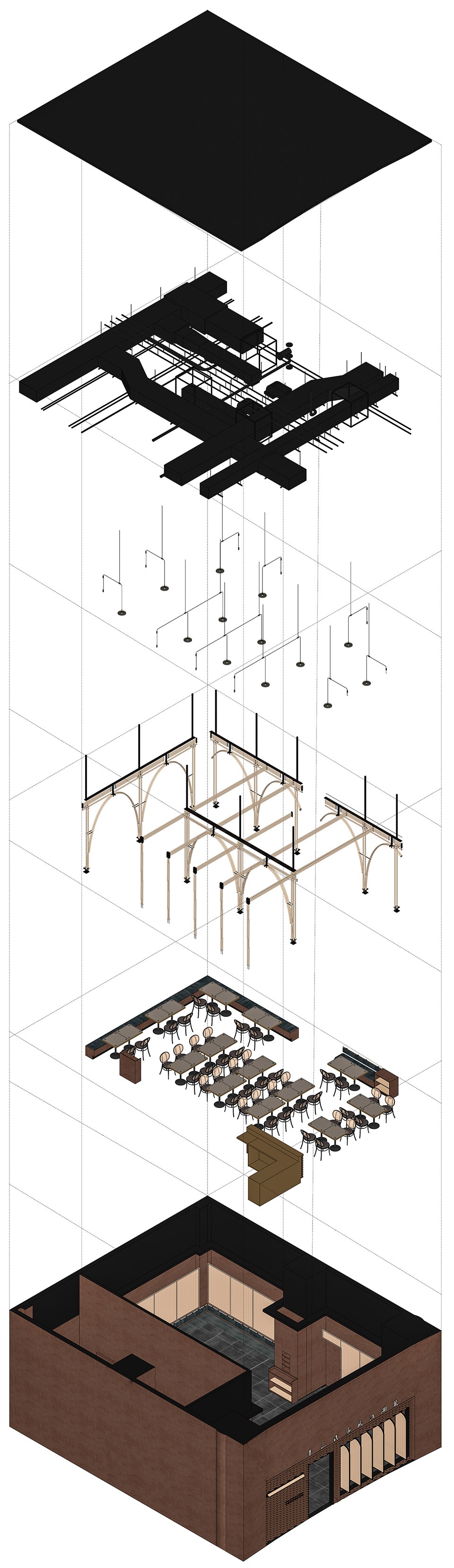 thirteen style chongqing jianghu cuisine china by linear arhitecture
