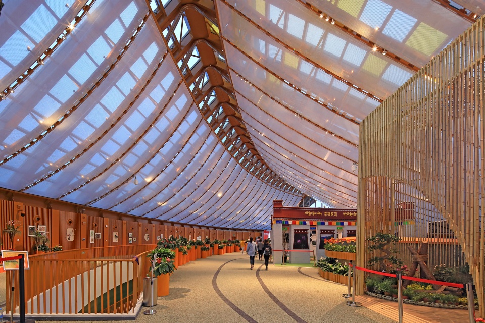the chinese pavilion of beijing international horticultural exhibition china by china architecture design and research group