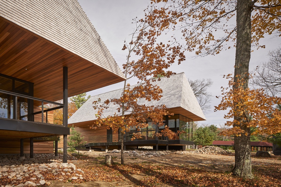 bigwin island club cabins by mackay lyons sweetapple architects