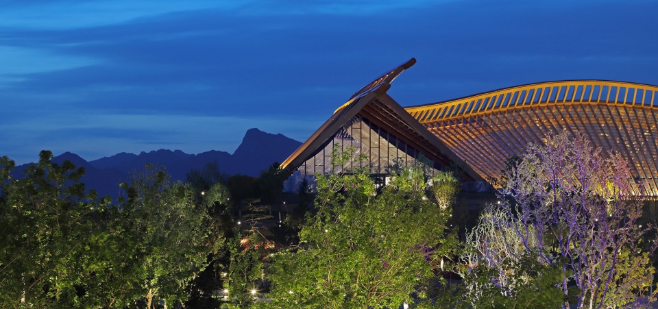 the chinese pavilion of beijing international horticultural exhibition china by china architecture design and research group