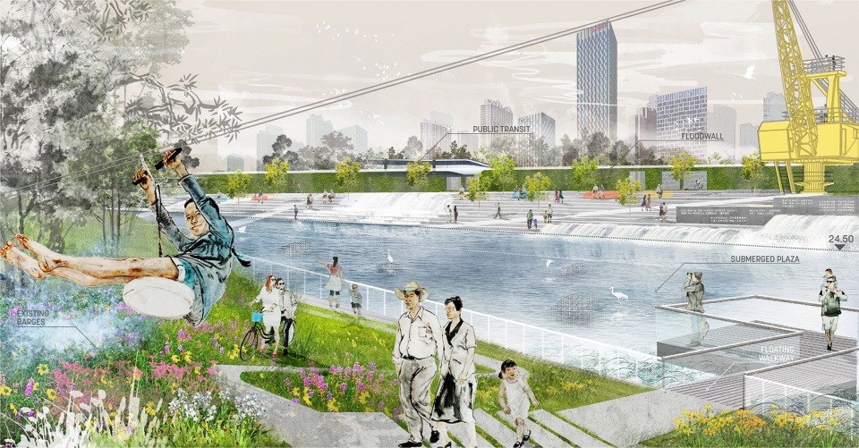 wuhan yangtze riverfront park in china by sasaki