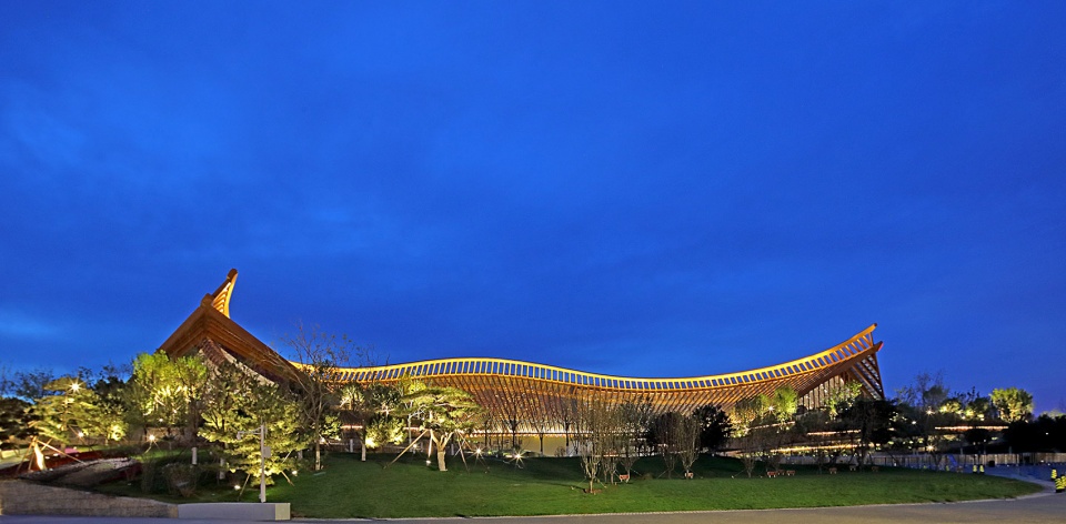 the chinese pavilion of beijing international horticultural exhibition china by china architecture design and research group