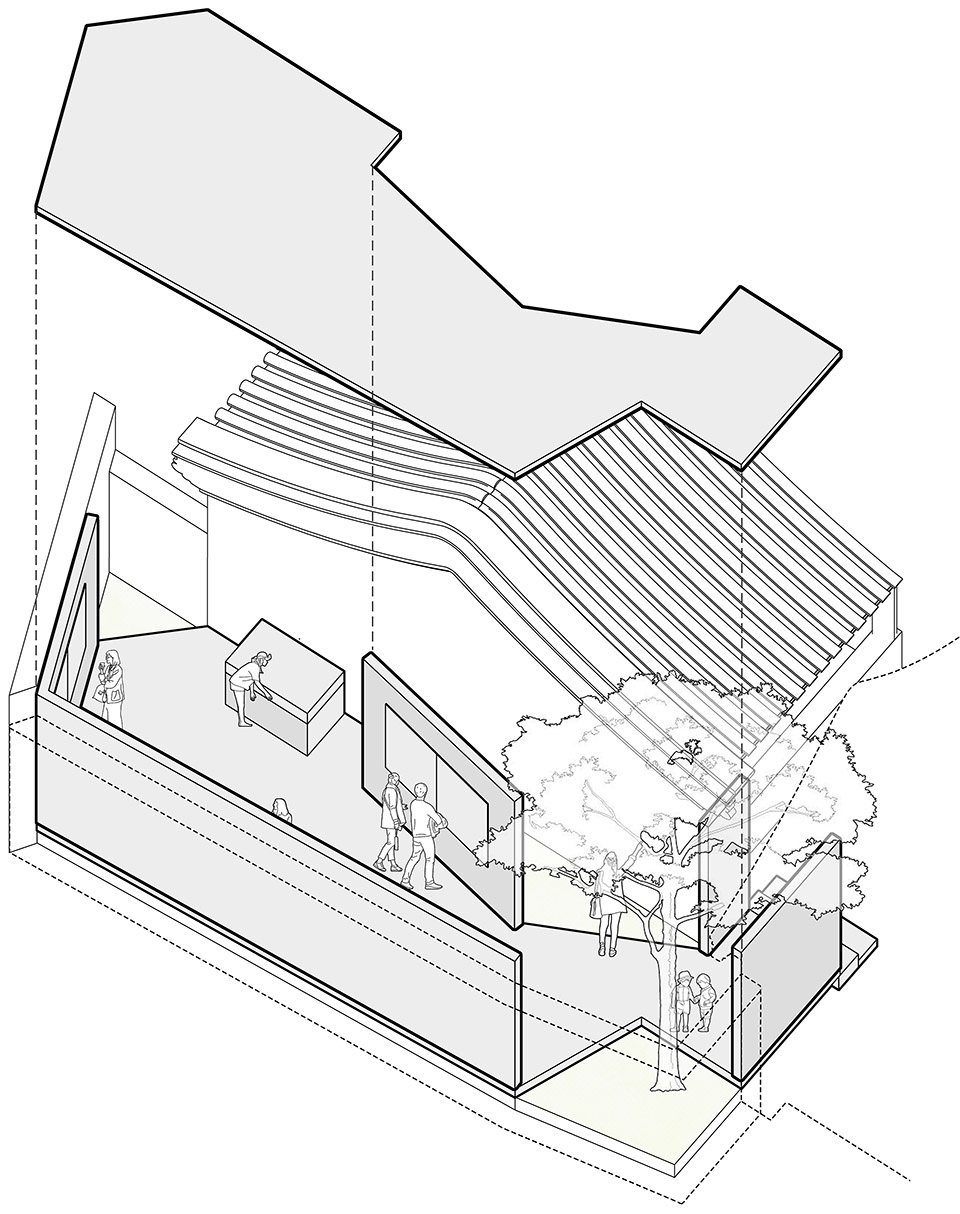 temporary exhibition pavilion at no 2 nanbanjie hutong china by bwao