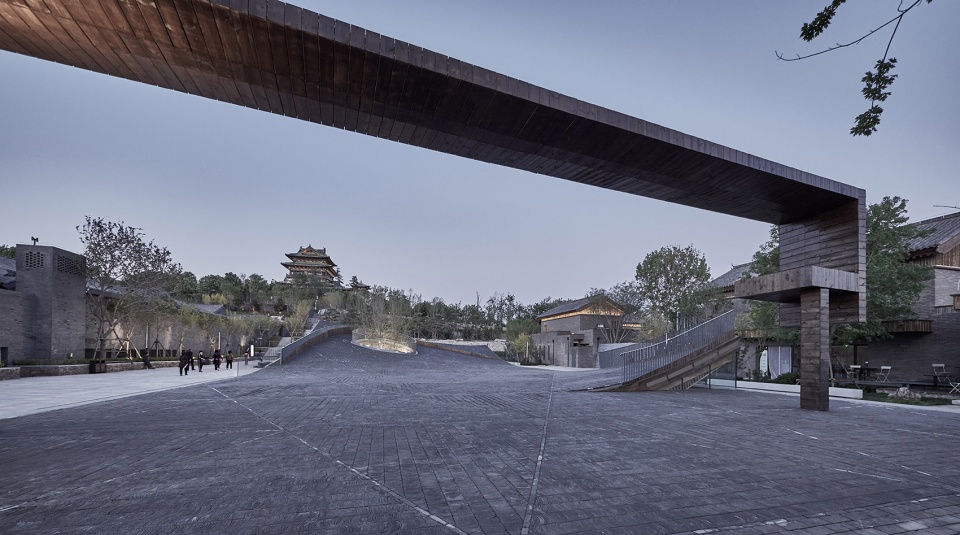 piazza art space horticulture village gujiaying china by atelier teamminus