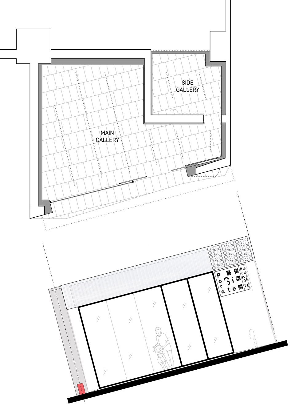 para site storefront by the office as a project
