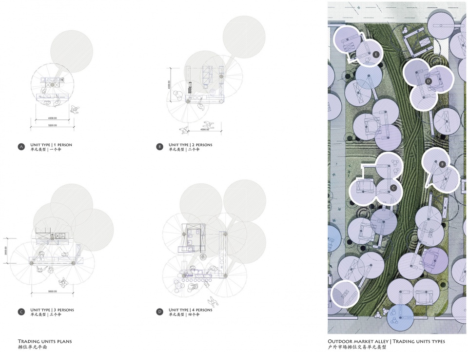 o market water droplets fall into peaceful water china by da architects