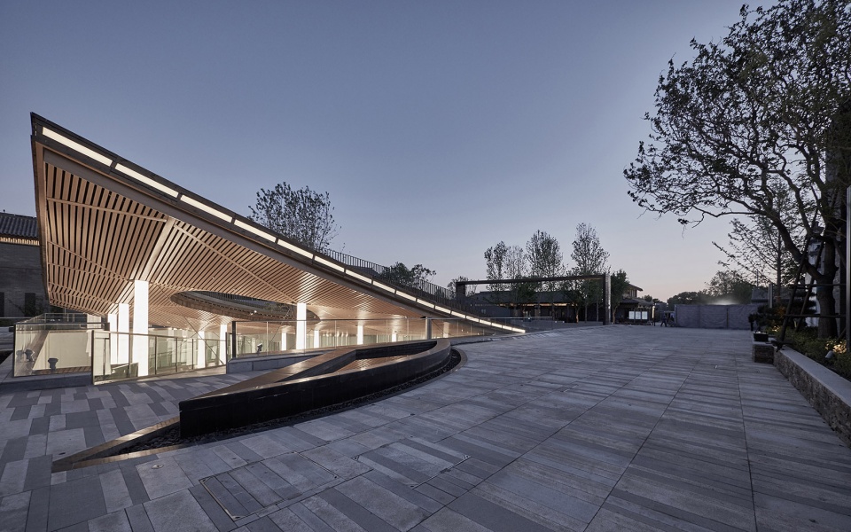 piazza art space horticulture village gujiaying china by atelier teamminus