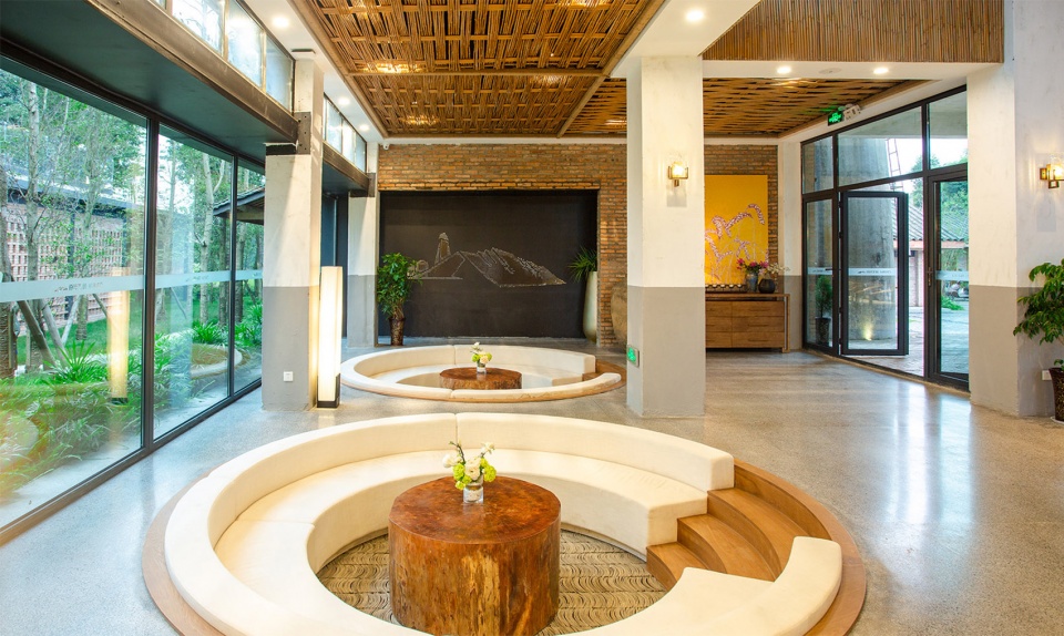 reconstruction design of the rural living room in oct southbank village china by zhushengxuan studio 1