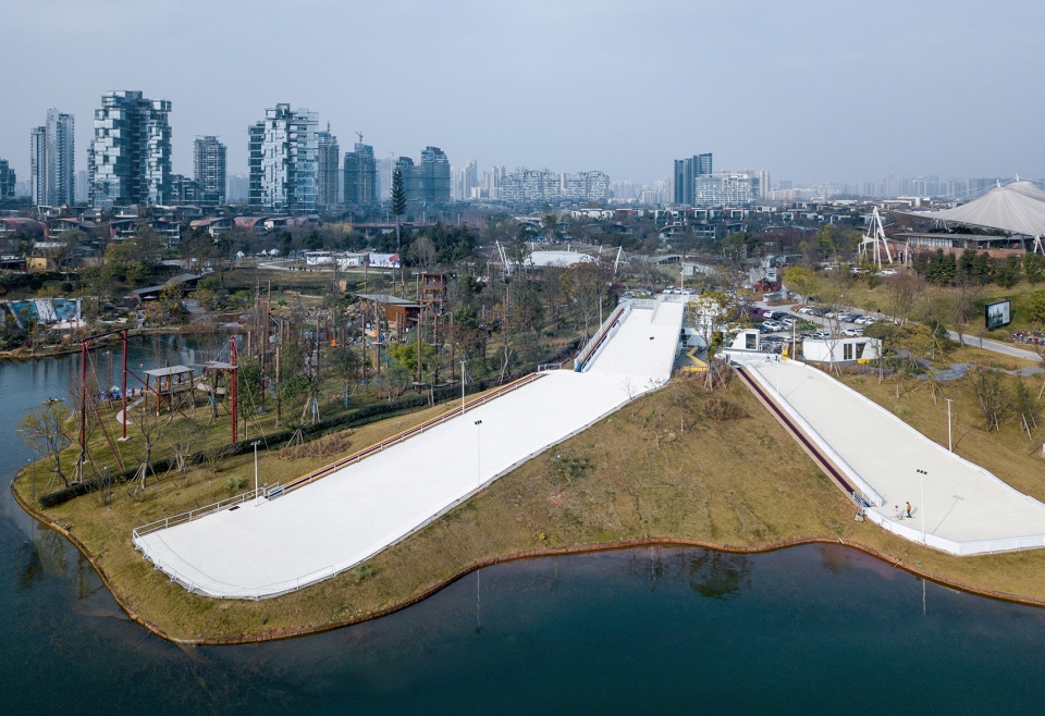 dry skiing resort yudao landscape design