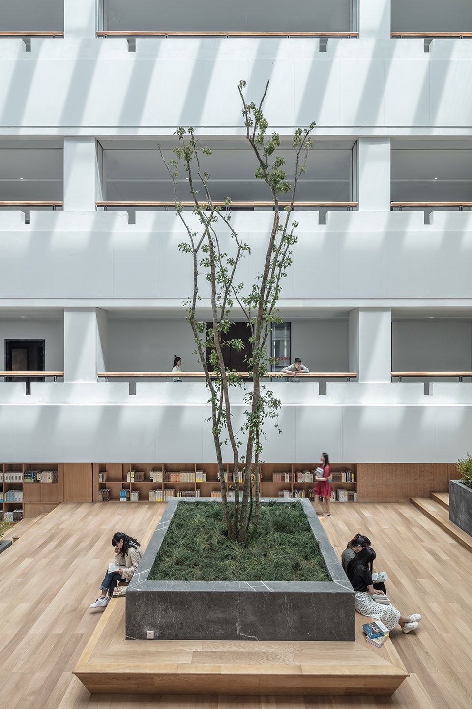a complex of library museum and history museum of yanan university new campus china by architectural design research institute of tsinghu...