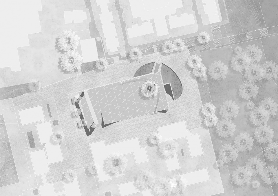 piazza art space horticulture village gujiaying china by atelier teamminus