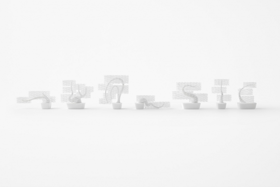 Grid bonsai by nendo