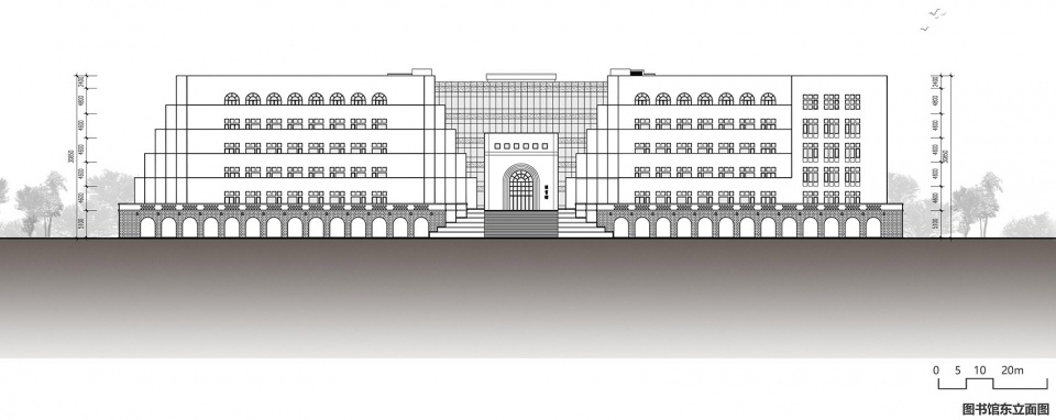 a complex of library museum and history museum of yanan university new campus china by architectural design research institute of tsinghu...