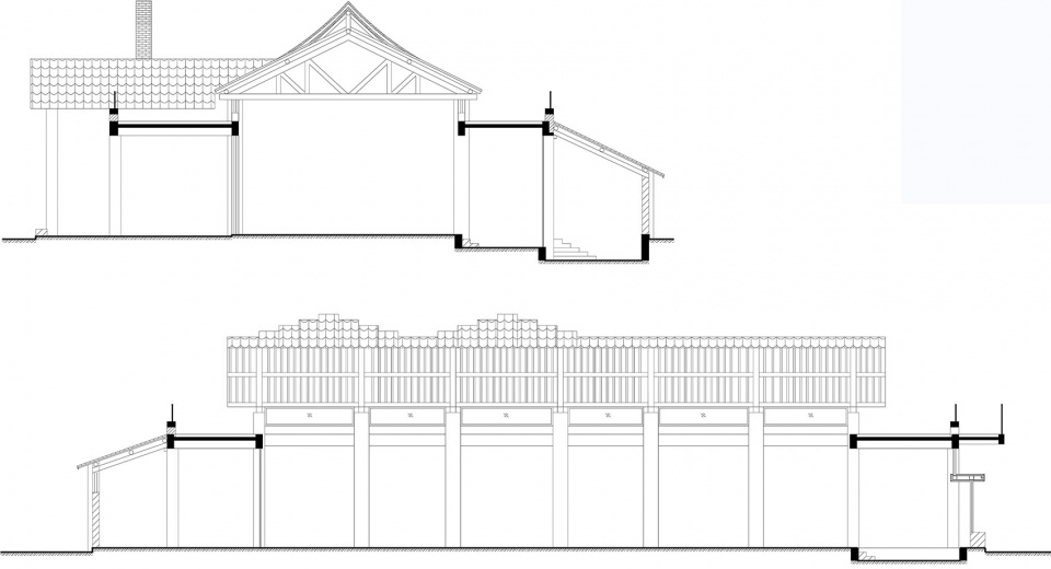 reconstruction design of the rural living room in oct southbank village china by zhushengxuan studio