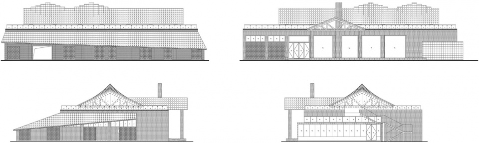 reconstruction design of the rural living room in oct southbank village china by zhushengxuan studio