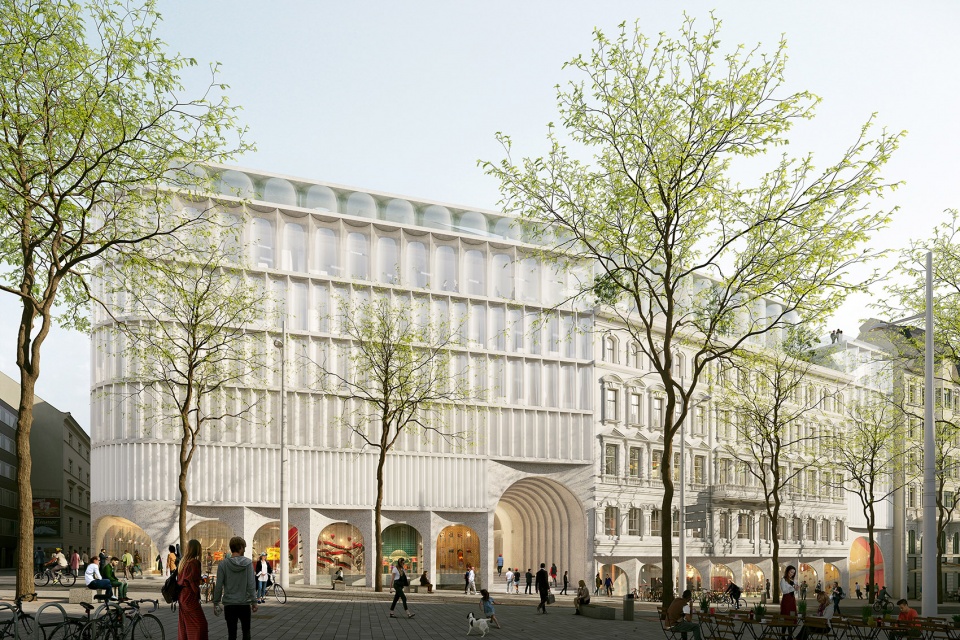 oma wins competition for the new kadewe vienna department store