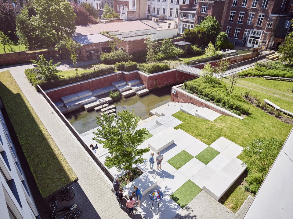 student residence rega landscape architecture by ontwerpbureau pauwels
