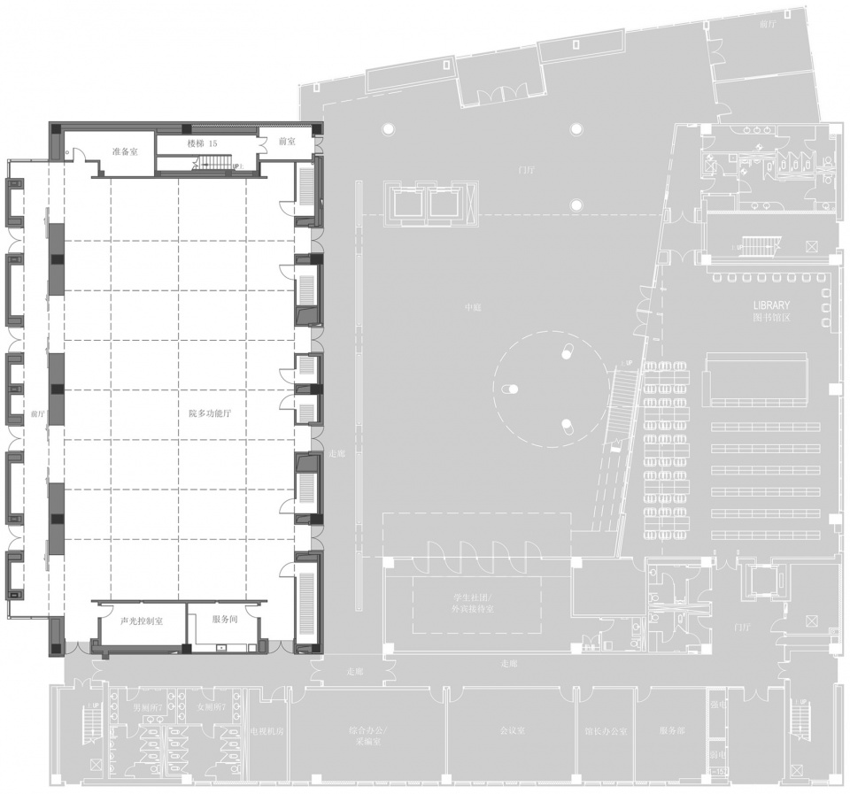 multi function hall renovation of academy of arts and design tsinghua university china