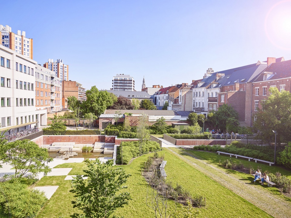 student residence rega landscape architecture by ontwerpbureau pauwels