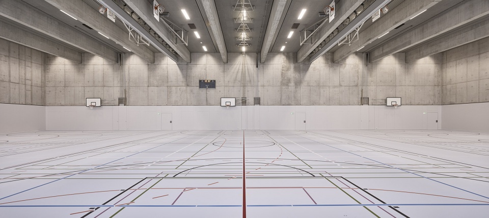 triple sports hall cantonal school wettingen by mlzd