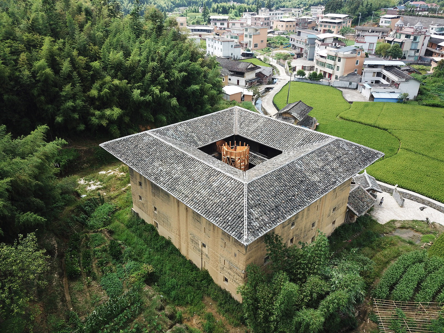 土楼改造,福建 / 城村架构
