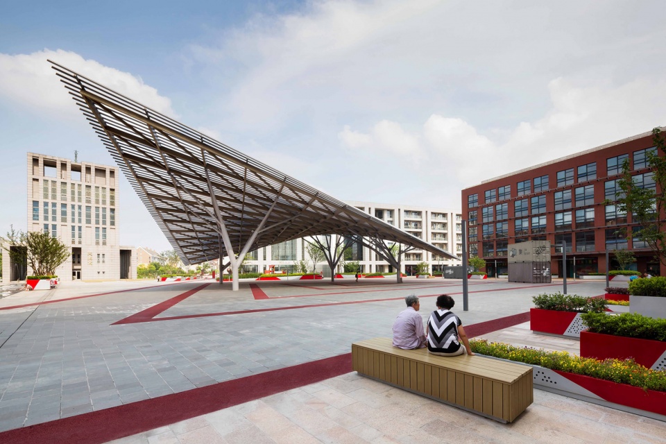 anting new town central square renovation by kokaistudios