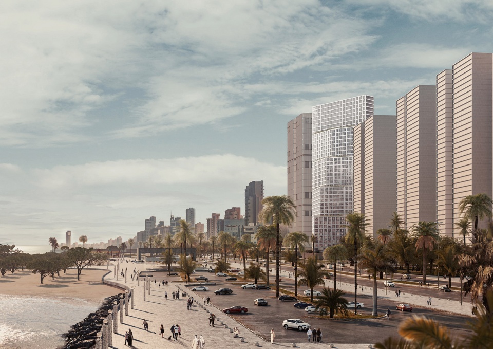 the wafra tower by oma