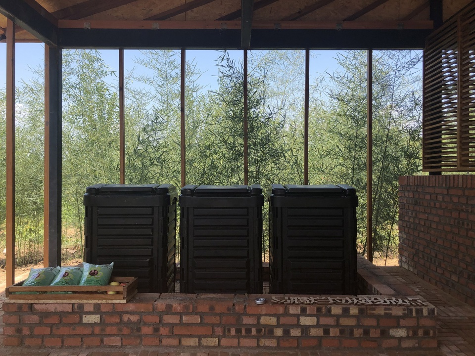 recycling station in the pear orchard china beijing forestry university chiba university
