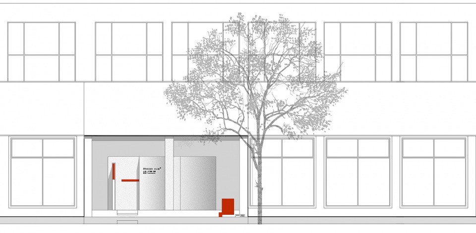 the shape of time windows and doors showroom design china by puju wuy
