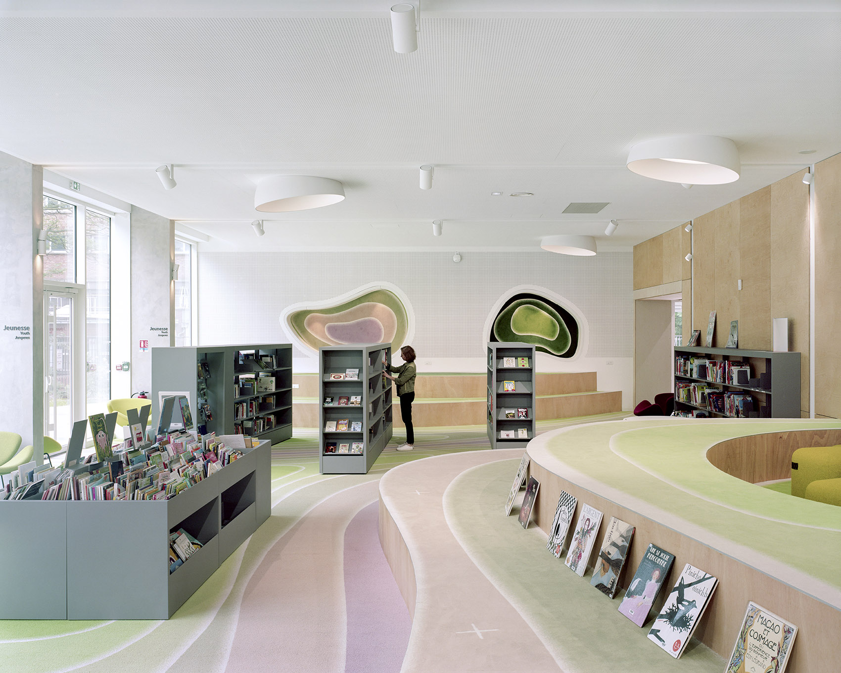 Transformation of the Museum of Fine Arts of Dunkirk into a library by