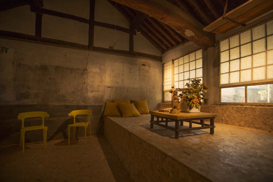 temporary exhibition facilities for harvest festival in shichengzizi village china by fu yingbin