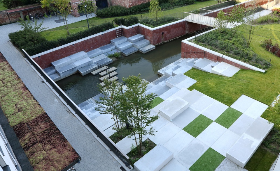 student residence rega landscape architecture by ontwerpbureau pauwels
