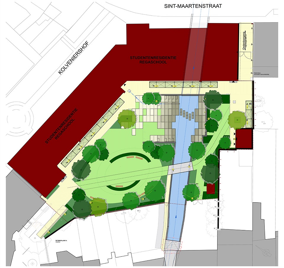 student residence rega landscape architecture by ontwerpbureau pauwels