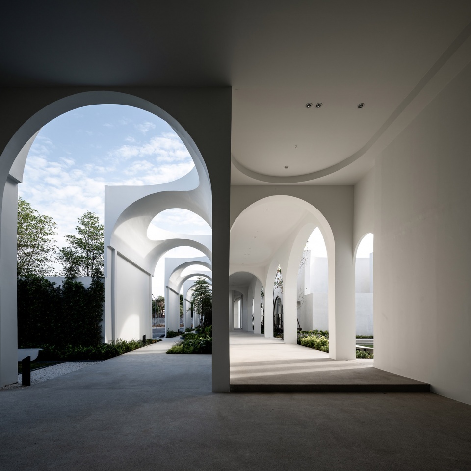 A.cloister and corridor welcoming area