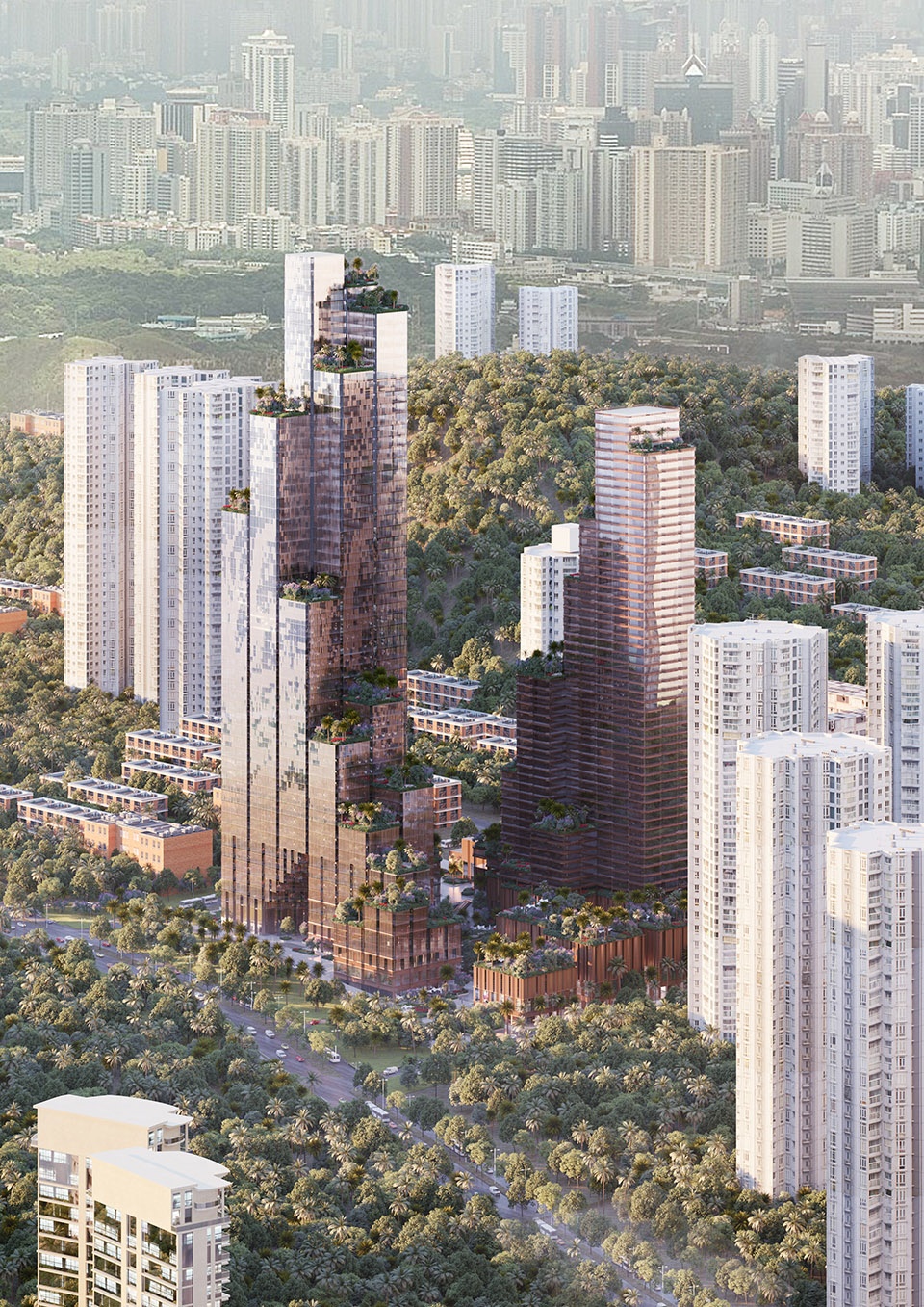 konka mixed use in shenzhen china by mecanoo