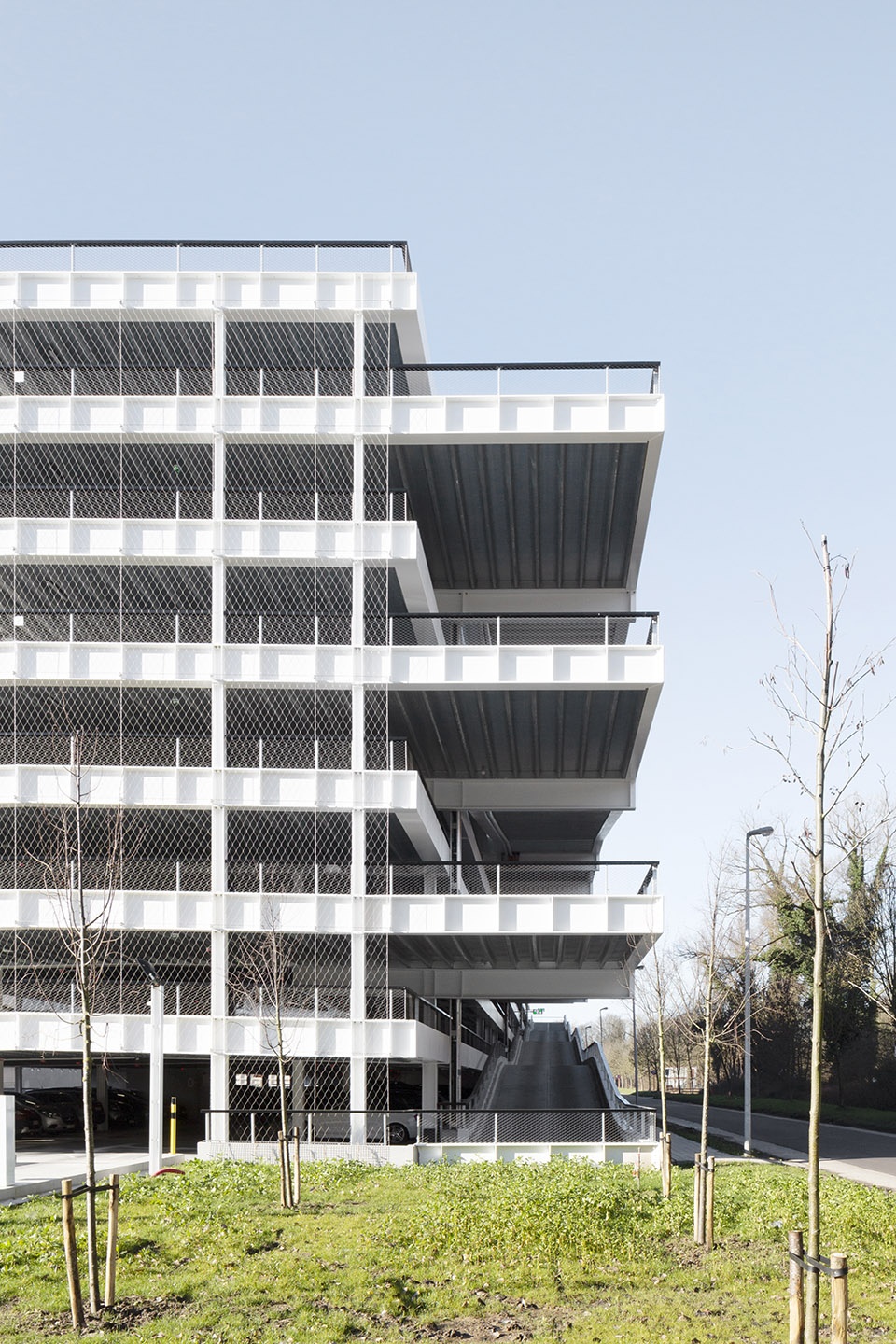 parking building imec kul leuven by stephane beel architects