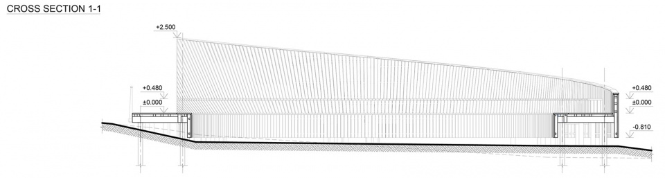 pedestrian path and view terrace in park of senses by didzis jaunzems architecture