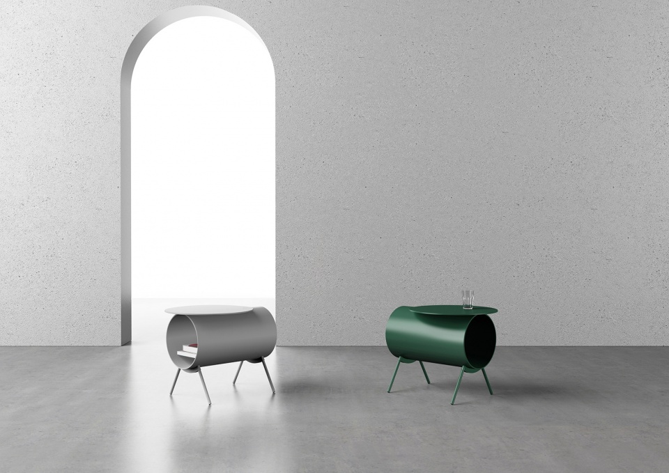 Pig side table Components storage by Mario Tsai