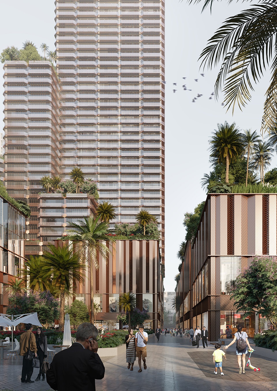 konka mixed use in shenzhen china by mecanoo