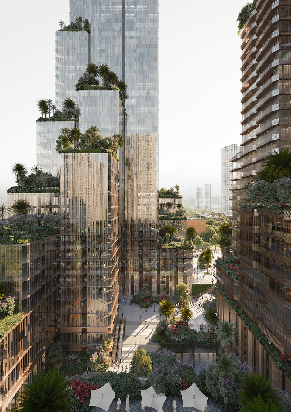 konka mixed use in shenzhen china by mecanoo