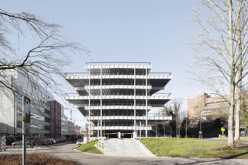 parking building imec kul leuven by stephane beel architects