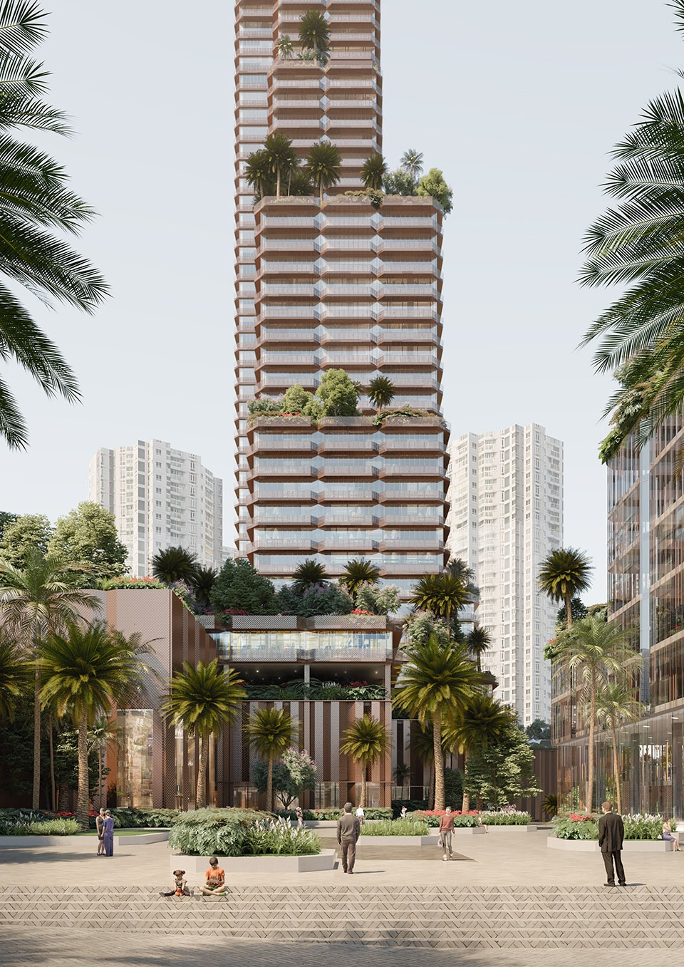 konka mixed use in shenzhen china by mecanoo