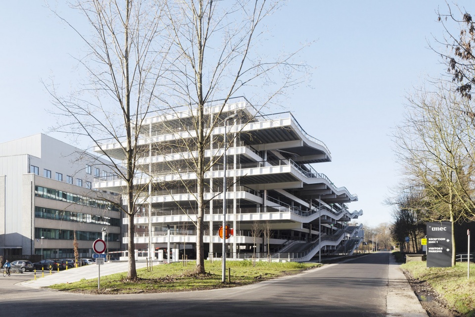 parking building imec kul leuven by stephane beel architects