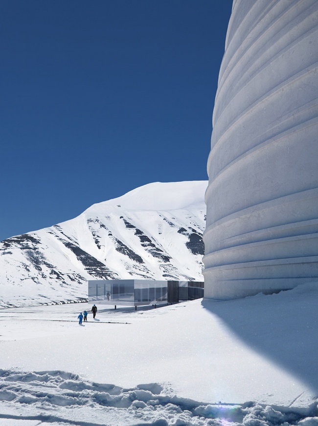 snohetta designs the arc a visitor center for arctic preservation storage in svalbard