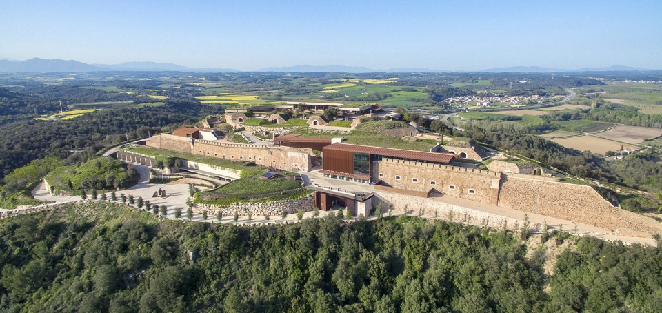 contemporary arts center and hotel at the former xixth century fortres of sant julia de ramis girona by fuses viader arquitectes