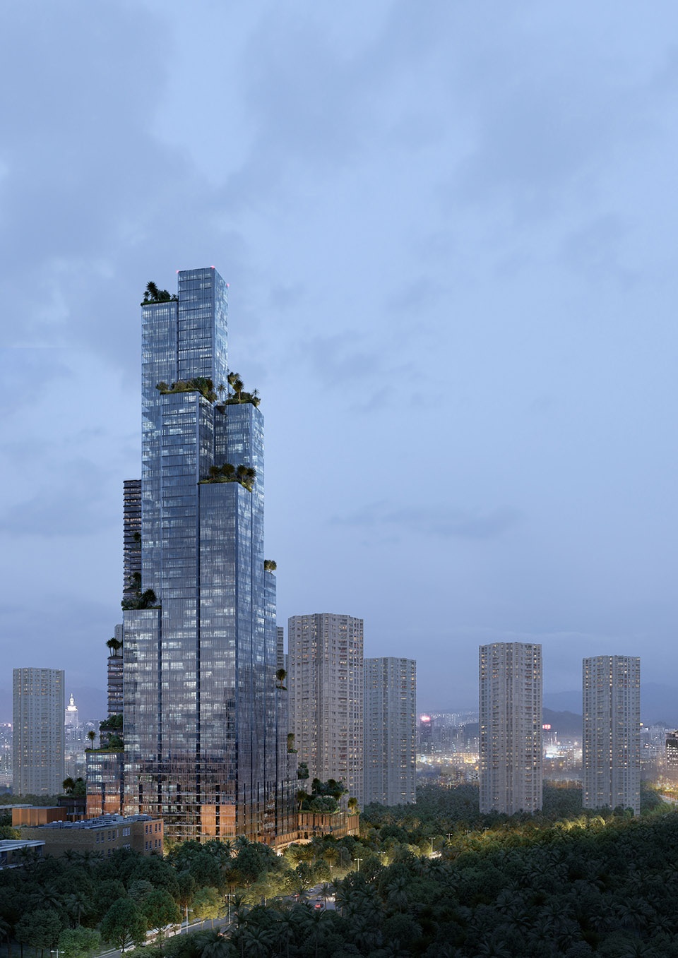 konka mixed use in shenzhen china by mecanoo