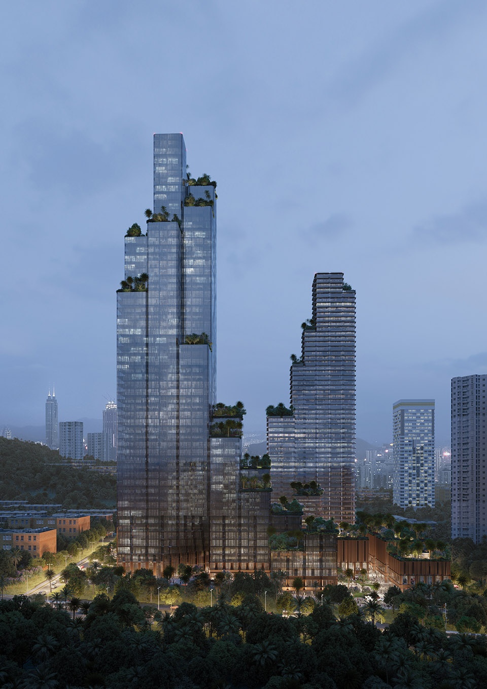 konka mixed use in shenzhen china by mecanoo