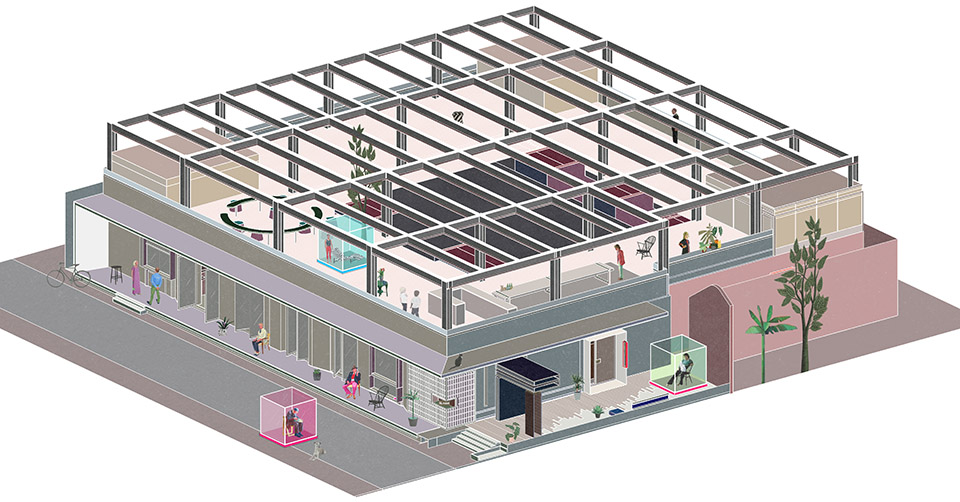 transparent hutong installation china by daga architects